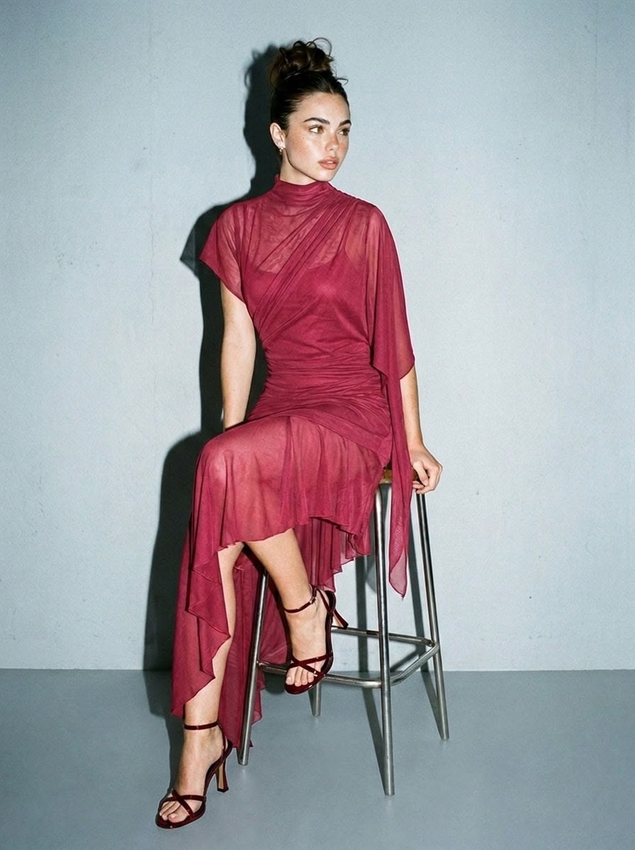 Vestido Burgandy